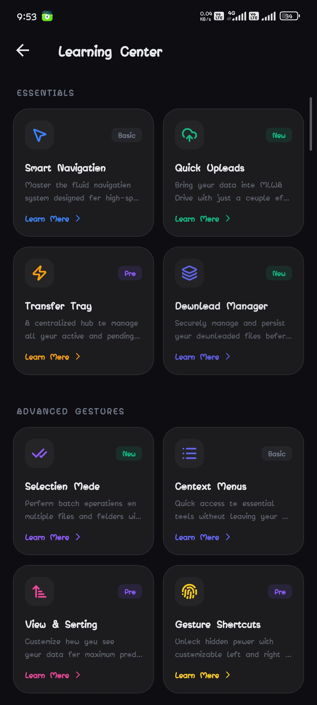 Files view mockup